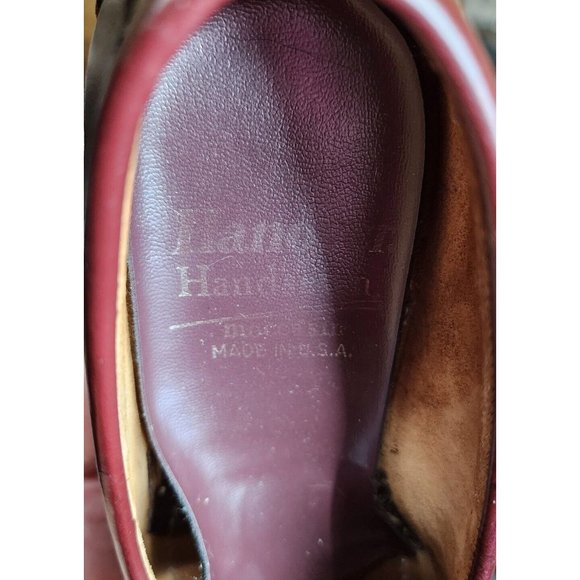 Hanover Handsewn Men's Cordovan Slip On Penny Loafers Made in USA Size 8.5D - Picture 8 of 11